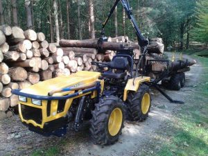 malotraktor a vyvážačka