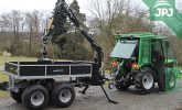 malotraktor s vyvážačkou