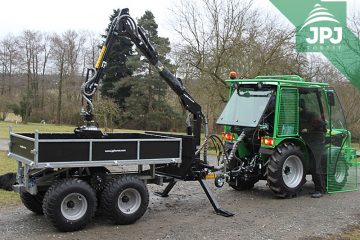 malotraktor s vyvážačkou