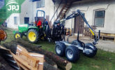 Malotraktor a vyvážačka