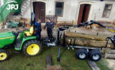 Malotraktor s vyvážačkou