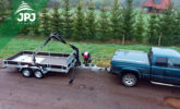Príves Vezeko s hydraulickou rukou VJ 320 a Dodge RAM