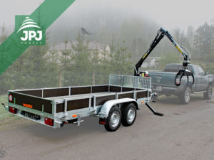Vyvážačka s hydraulickou rukou VJ 320 a Dodge RAM