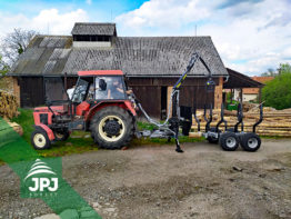 Traktorová vyvážačka 3000_500 a Zetor